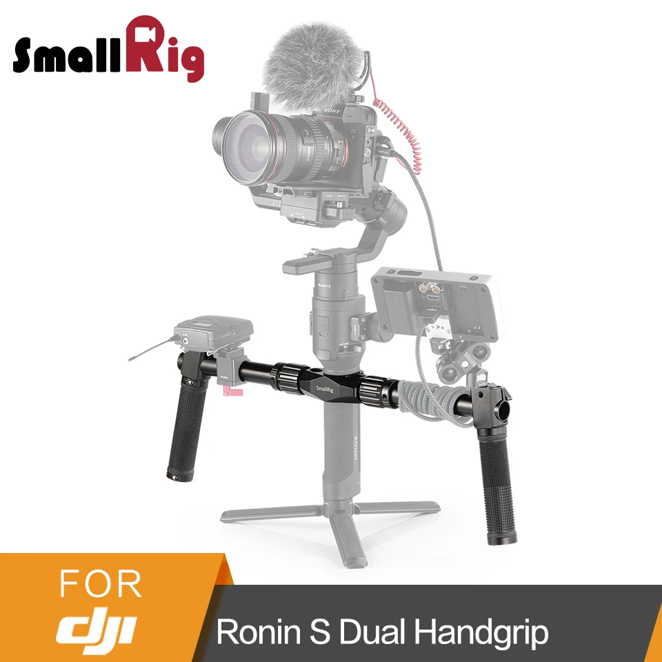 SmallRig двойная рукоятка для DJI Ronin S/SC Gimbal Ручка с 1/4 &quot 20 и один 3/8&quot 16 резьбовых