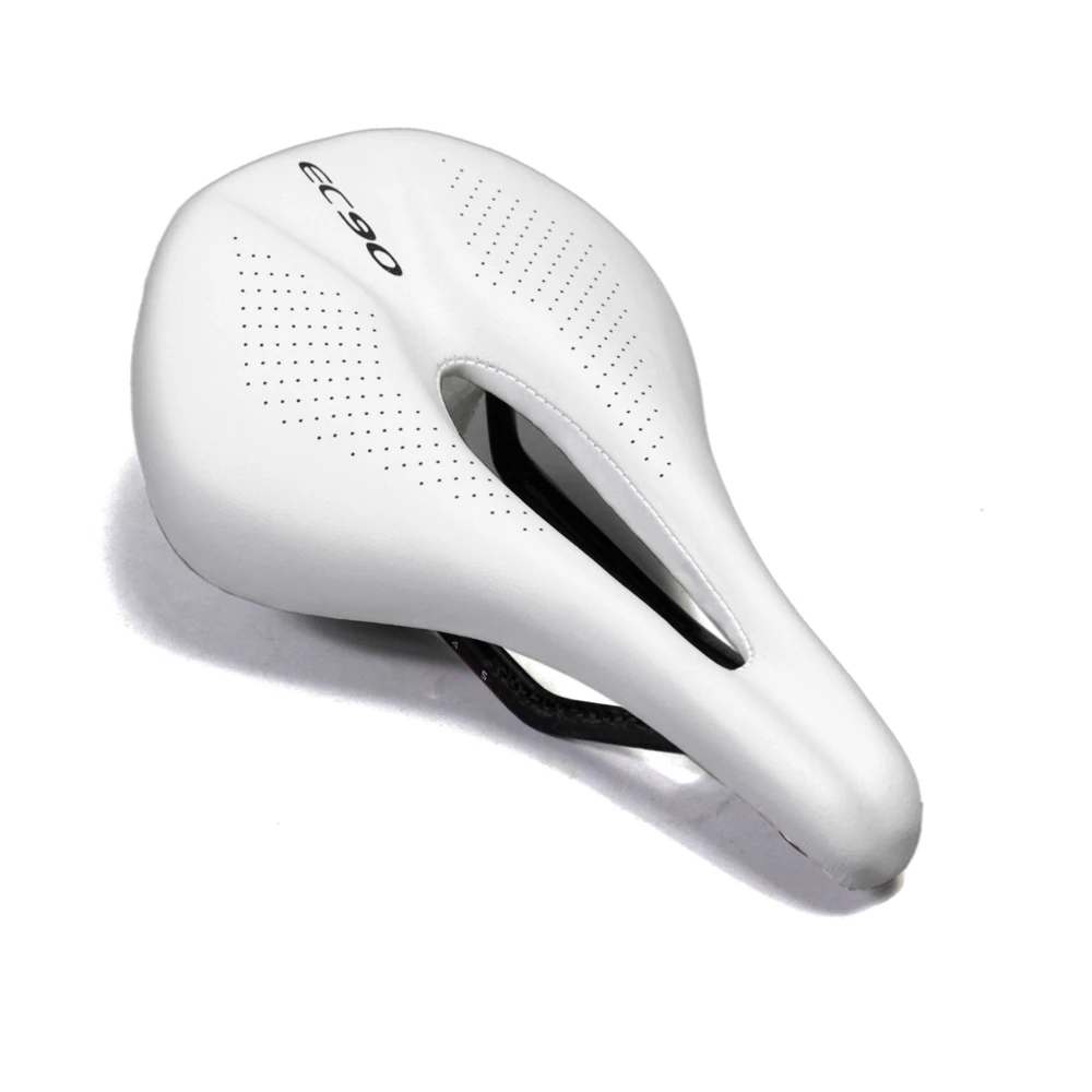 EC90 Carbon+Leather Bicycle Saddle Comfort Soft Road Mountain Bike Seat Saddles MTB Bike Cycling Saddle PU Cushions (3)