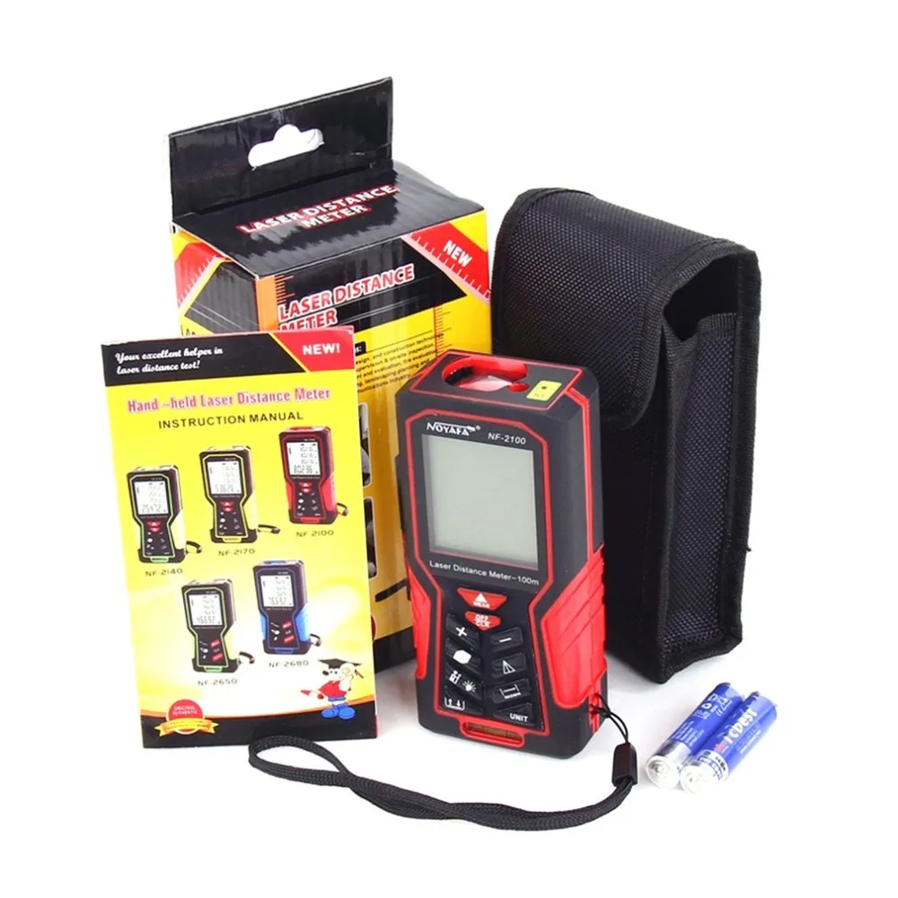 

Noyafa NF-2100 Digital Distance Meter Handheld Laser Ruler Telemetre Medidor Tape Measure 100 Meters Rangefinder