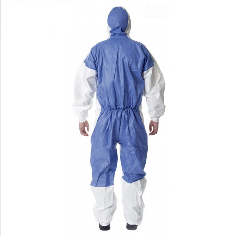 Work coverall suit 3M 4535 Non-Woven Coverall CleanRoom Clothes Anti static Anti chemical liquid splash effective protection of particles