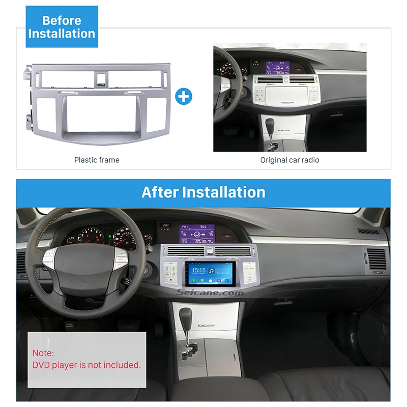 Seicane двойной Din 178*100 мм автомобильный Радио фасции Рамка адаптер CD отделка панель для Toyota Avalon 2006