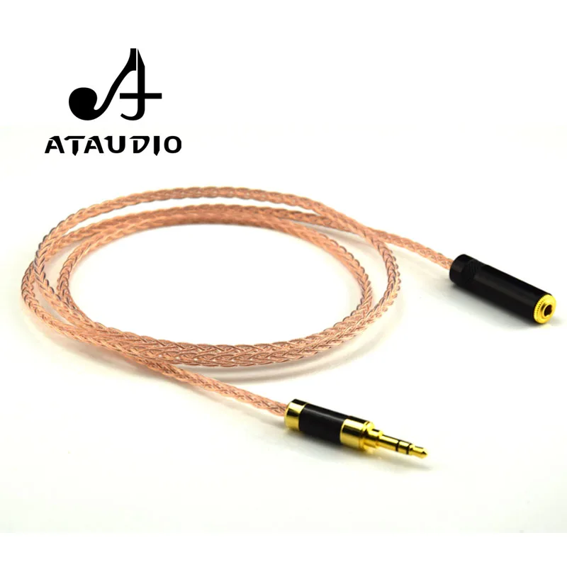 ATAUDIO Hifi 3 5 мм аудио кабель удлинитель 7N OCC HIFI мужской и женский кабель|Кабели VGA| |