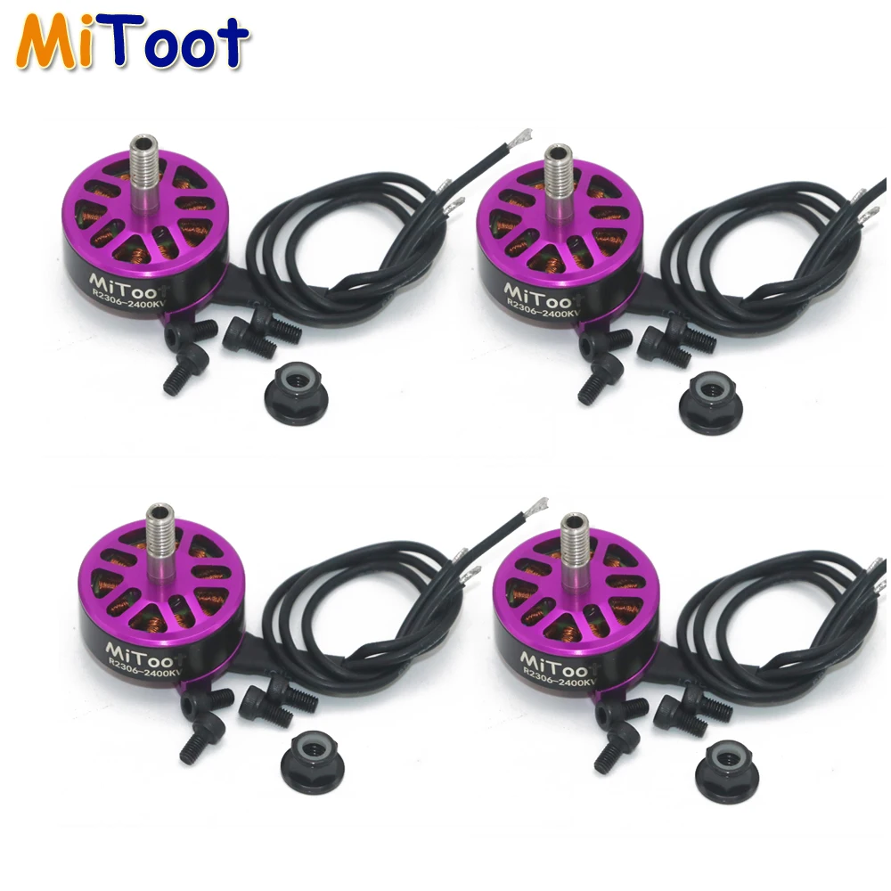 4 компл./лот Mitoot R2306 2306 2400KV бесщеточный мотор вращение по часовой стрелке и против