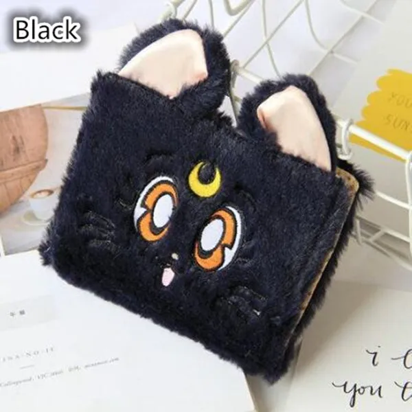 Black 1 Pc Cartoon Wet Bag Reusable Bag for Mama Cloth Pads Menstrual Pad Sanitary Pads Bags Also Can Be Coin Makeup Bag - Цвет: Black