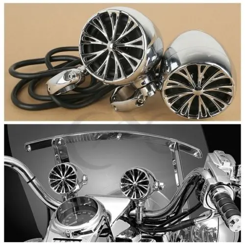 Звук Chrome динамик системы для Harley Davidson Cruiser 1 &quotРучка Бар 833 Suzuki Yamaha мотоцикл| |