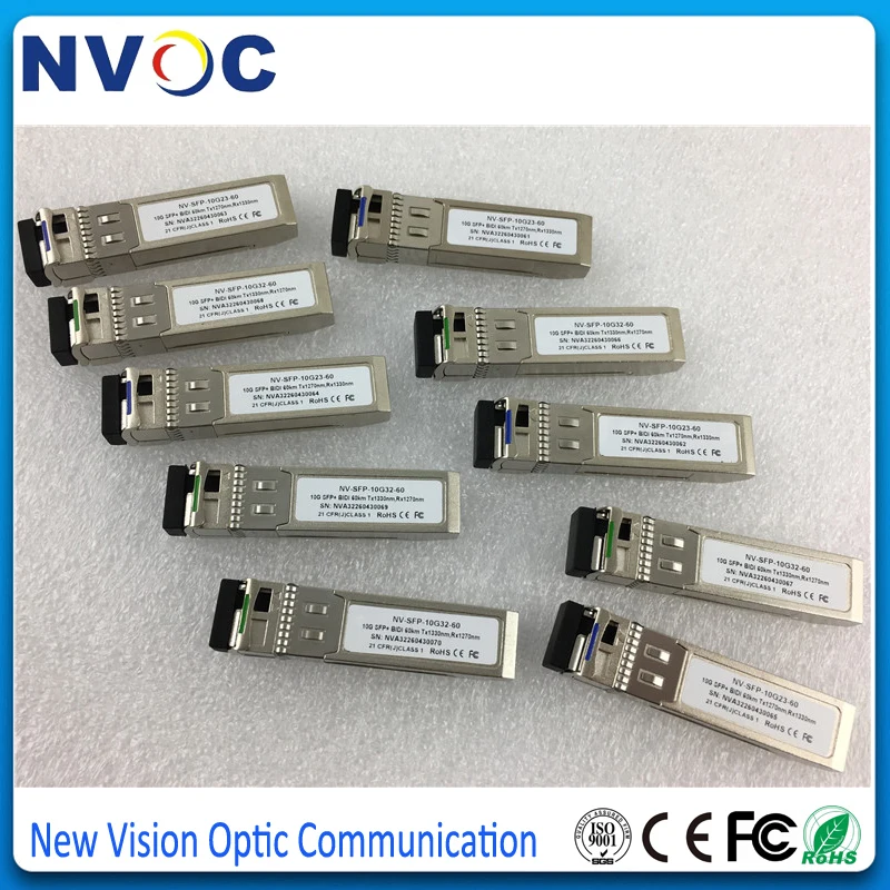 10G SM BIDI 1270 нм 60 км волоконно оптический модуль приемопередатчика SFP + LR LC совместим