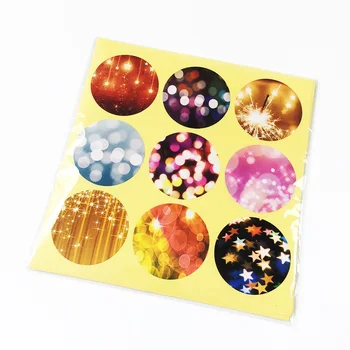 

90pcs/lot Dim light Series Kraft paper Sticker for Handmade Products for baking Gift Round seal sticker label