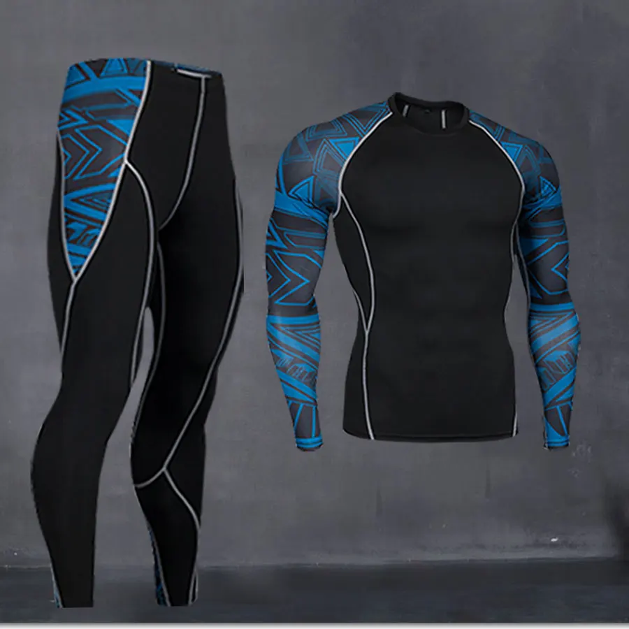 Preise Mann Komprimiert Lange unterhosen Winter Thermische Unterwäsche Basis Schicht Set Winter Training Laufen Kleidung Männer Workout Kleidung Set S 4XL