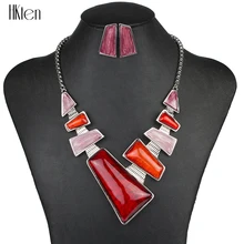 MS1504137 Moda Marca Sistemas de la Joyería de Plata Plateado Rojo Joyería de La Boda Regalos Del Partido Único Del Diseño Conjuntos de Collar de Alta Calidad