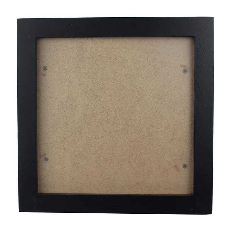 Квадратная Толстая сосновая деревянная фоторамка настенные картины в рамках(черный, 6 дюймов