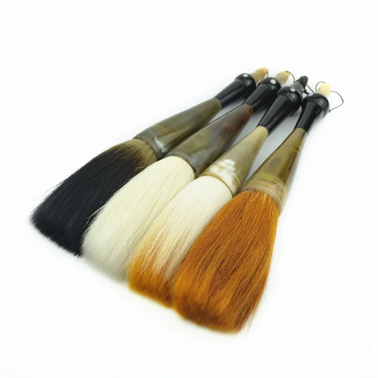 High Quality Ox Horn Calligraphy Brush Couplets Hoppershaped Brush