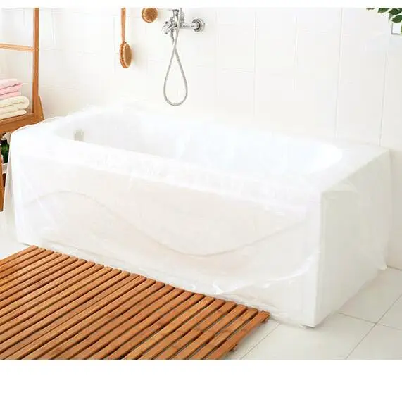 10 шт. большой одноразовый дорожный пластиковый мешок для ванной|plastic tub|folding tubbathtub