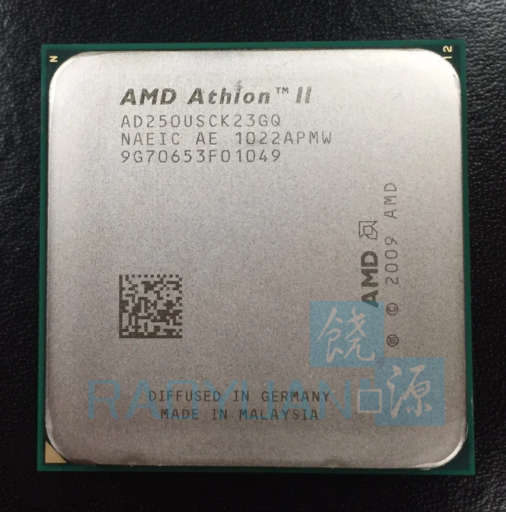 Двухъядерный процессор AMD Athlon X2 250u 1 6 ГГц AD250USCK23GQ 25 Вт разъем AM3 938pin|athlon x2|cpu processorsocket