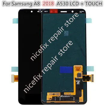

100% Tested For Samsung Galaxy A8 2018 A530 A530F A530DS A530N SM-A530N LCD Touch Screen Digitizer Assembly For Samsung A530 LCD