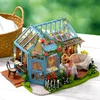 DIY Doll House Wooden Doll Houses Miniature Dollhouse Furniture Kit with LED Toys for children Christmas Birthday Gift A068 ► Photo 3/6