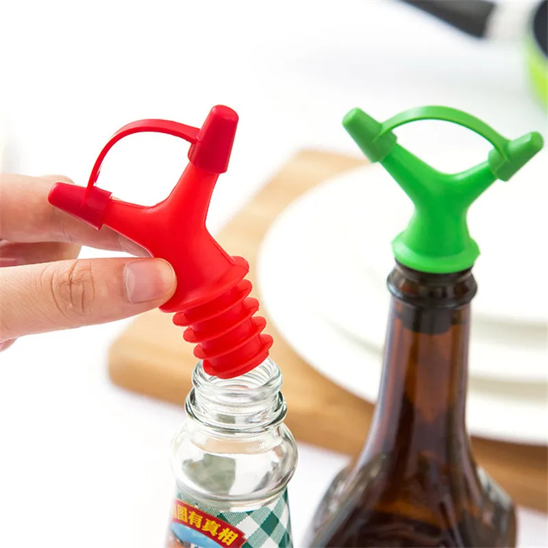 

1Pc Large&Small Hole Wine Stopper Kitchen Accessories Condiment Bottle Deflector Kitchen Tools Kitchen Gadgets Cocina Creativa.Q