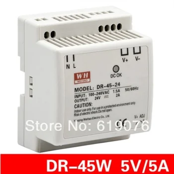 

45W 5V single set of guide rail type LED switching power supply