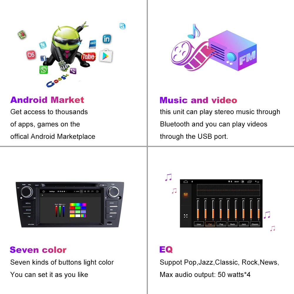 Cheap Xonrich AutoRadio1 Din Android 9.0 Car DVD Player For 3 Series BMW E90/E91/E92/E93 Navigation Head Unit Audio Stereo Wifi 2+32GB 17 Cheap Xonrich AutoRadio1 Din Android 9.0 Car DVD Player For 3 Series BMW E90/E91/E92/E93 Navigation Head Unit Audio Stereo Wifi 2+32GB 17