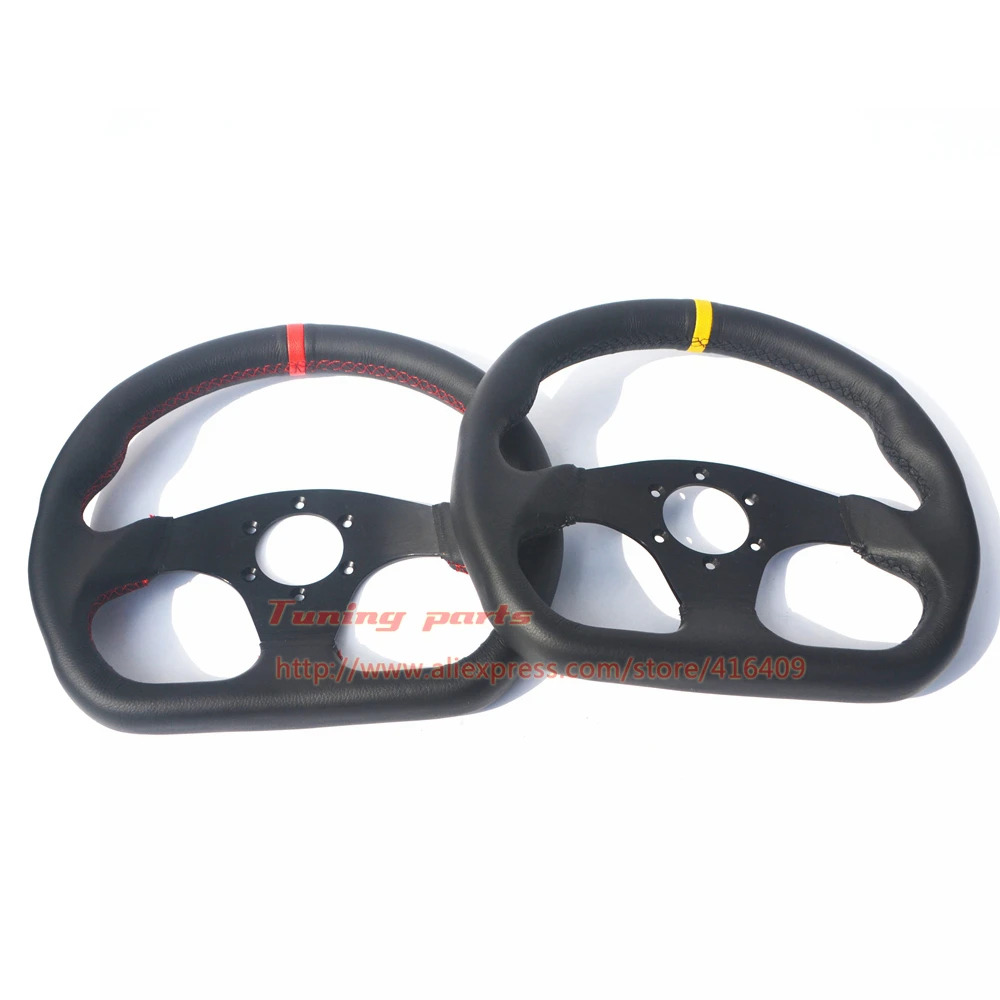 leather steering wheel