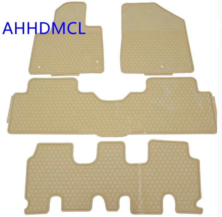 Car Rubber Floor Mats Anti Slip Mat Carpets Feet Pad For Hyundai Santa