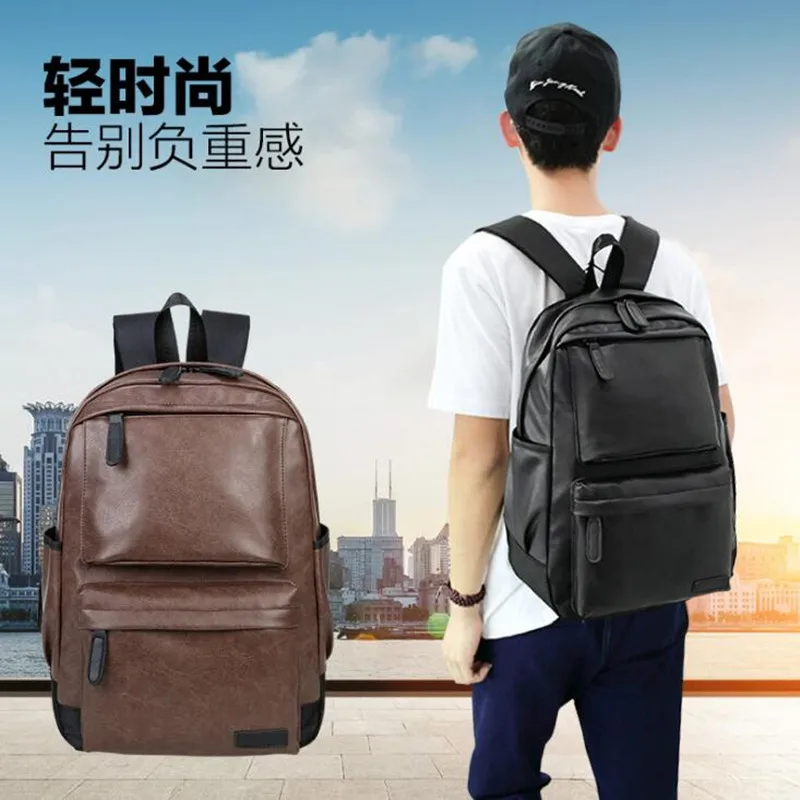 2018 hombres mochila de cuero de alta calidad de la Juventud de taleguilla DE LA ESCUELA bolsa de hombre portátil de mochila bolso de hombro 2018 hombres mochila de cuero de alta calidad de la Juventud de taleguilla DE LA ESCUELA bolsa de hombre portátil de mochila bolso de hombro