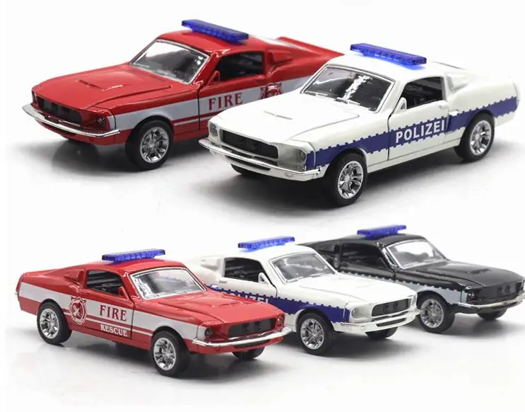 Высокая моделирования Ford Mustang GT модель, 1: 32 сплава оттягивать назад игрушечные машинки, мигающие и музыкальные, литая модель swat полицейский автомобиль