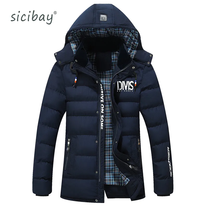 2016 BRAND Winter SICIBAY Jacket Men Coat Long Thicken Outwear Hooded Men’s Parka 6813