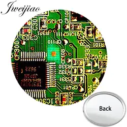JWEIJIAO компьютерная микросхема электронная материнская плата одностороннее плоское миниатюрное карманное зеркало для макияжа