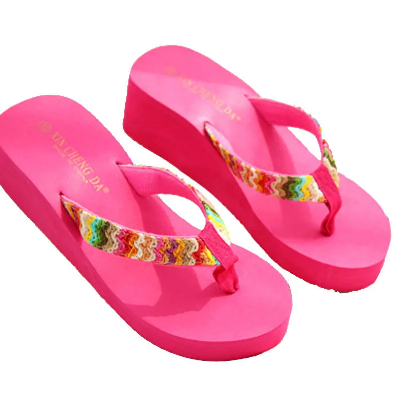 beach platform slippers