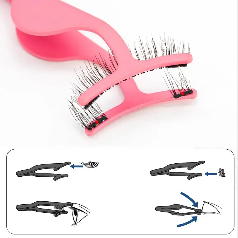 False Eyelashes with Magnet Clip