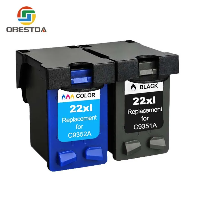 Obestda 21XL 22XL Refill Ink Cartridge Replacement for hp 21 22 XL for Deskjet 3910 3920 3930