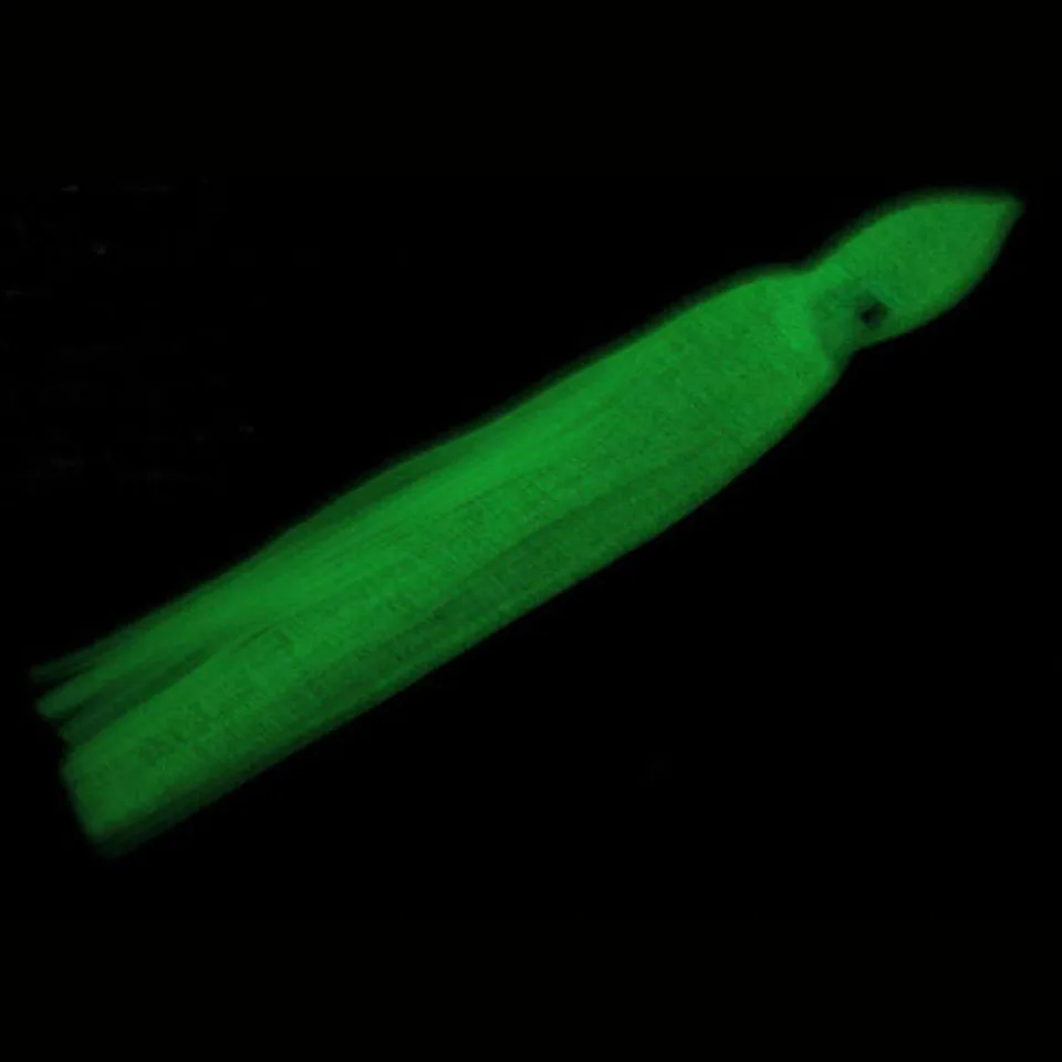 5 шт./лот 8,2 г/16 см фосфоресцирующий мягкий кальмар приманка осьминог плавающая приманка соленой Осьминог кальмарная юбка светящиеся приманки