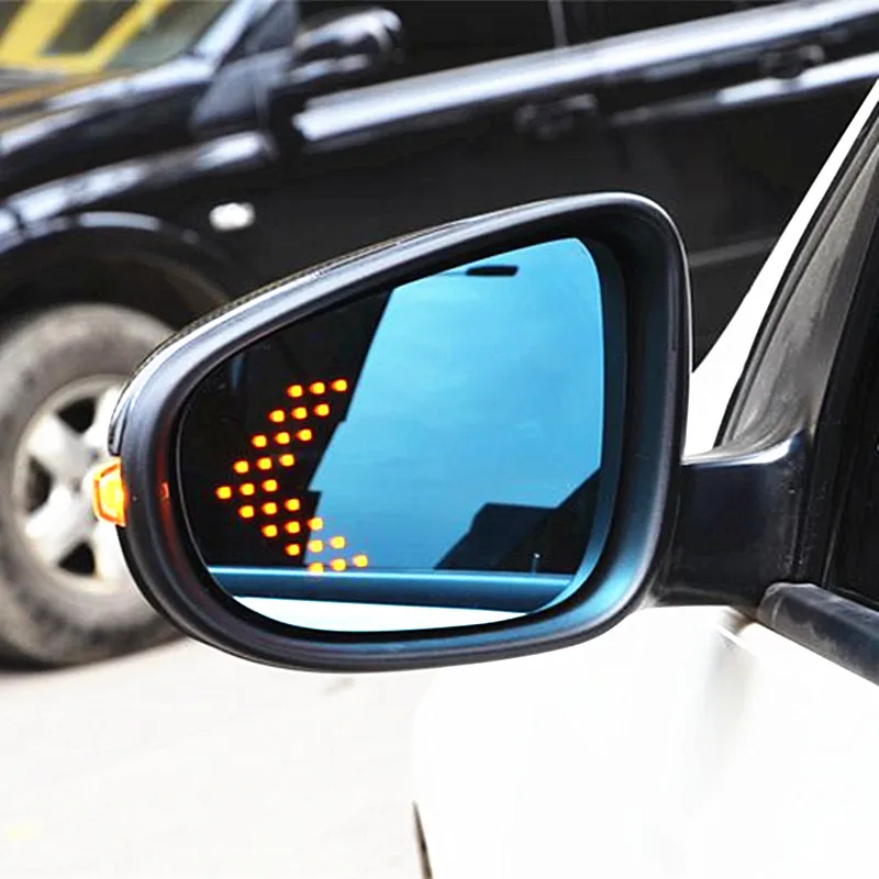 Мощный подогреваемый синий широкий угловой вид боковое зеркало заднего вида очки для VW Turan 2011