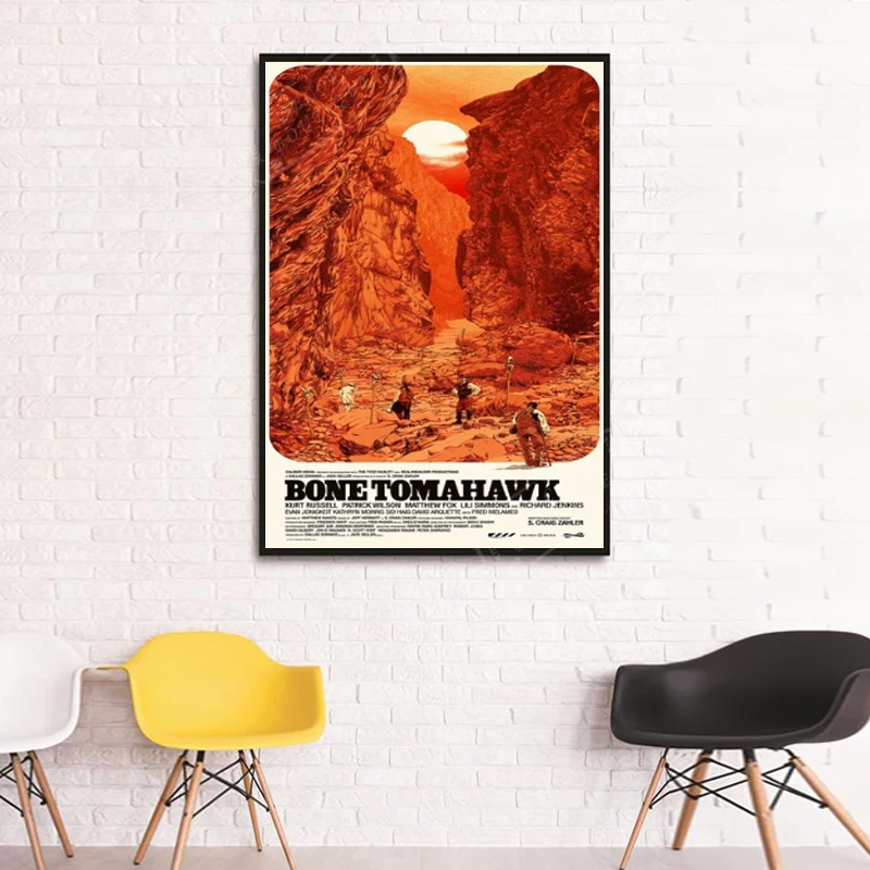 

Bone Tomahawk Propaganda Vintage Kraft Decorative Poster DIY Wall Sticker Delicate Home Bar Decor Gift