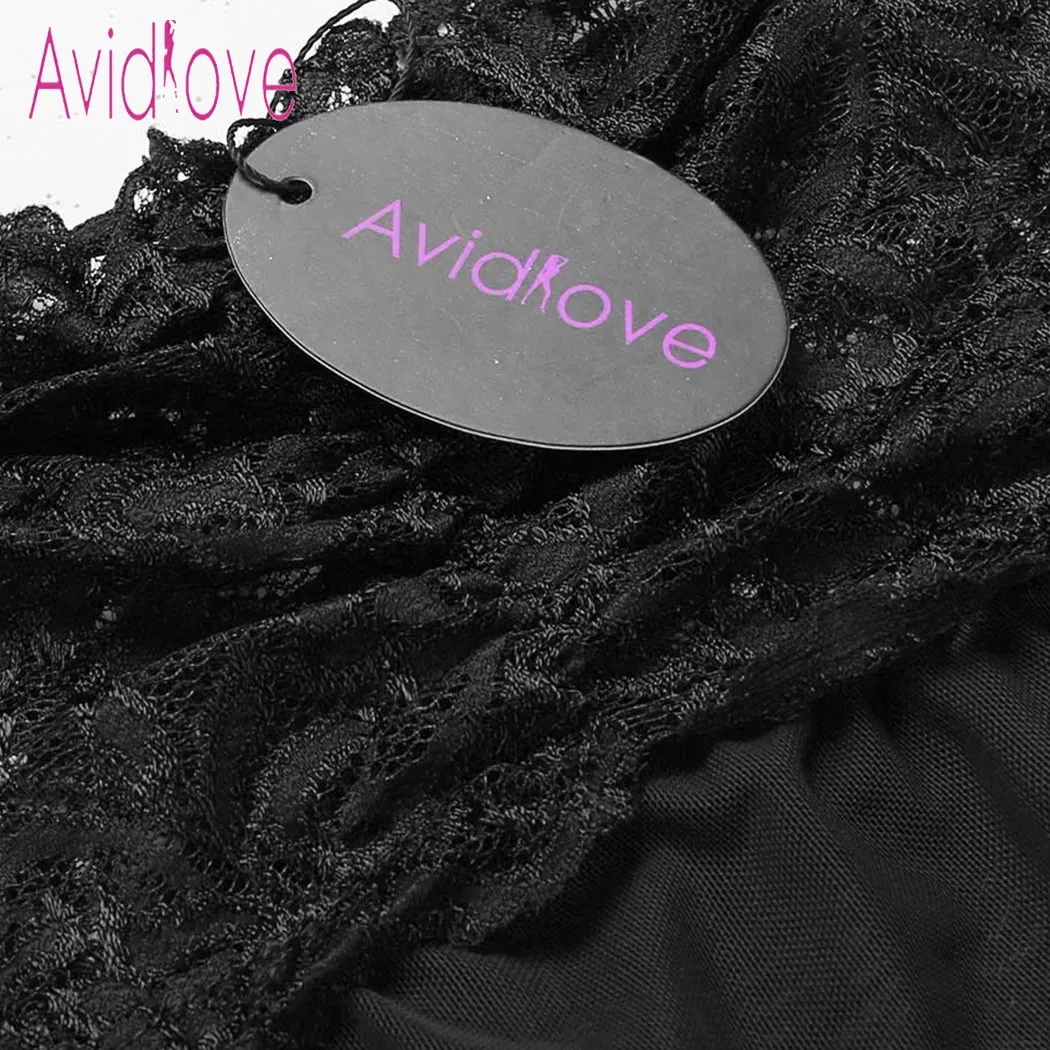 Женское кружевное белье Avidlove Эротическое ночное без бретелек Ночная одежда|lingerie
