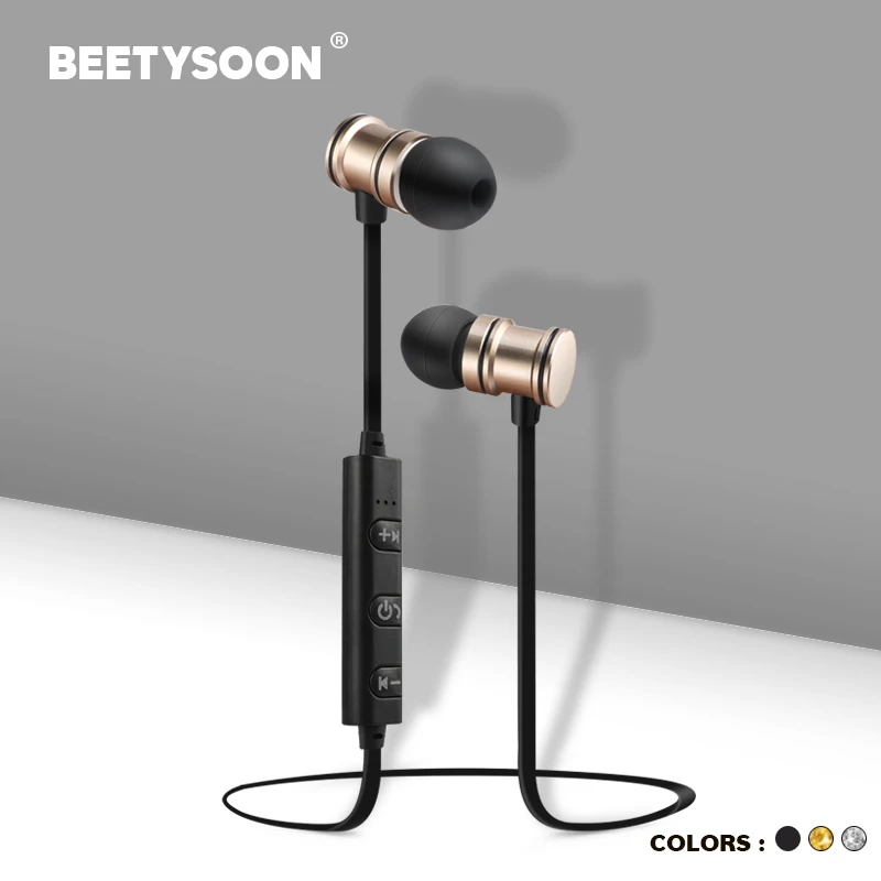 BEETYSOON 2018 новые спортивные наушники Bluetooth Беспроводной работает гарнитура стерео