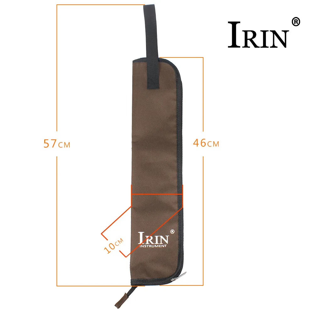 IRIN Drum Stick Gig Bag Водонепроницаемый чехол из ткани Оксфорд держатель с ручным
