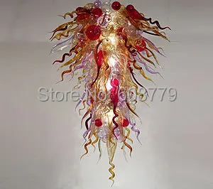 

Free Shipping Hotel Large Murano Blown Glass Large Chandelier