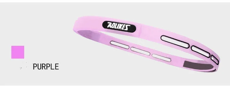 AOLIKES, 1 шт., Эластичная головная повязка, мягкий силиконовый, для бега, йоги, пота, для мужчин, женщин, для фитнеса, баскетбола, тенниса, повязка на голову - Цвет: pink