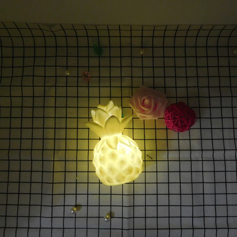 SUPERNIGHT Pineapple LED Night Light Silicone Lampada Home Decoration Bedroom Bedside Desk LED Table Lamp for Baby Kids Toy Gift (9)