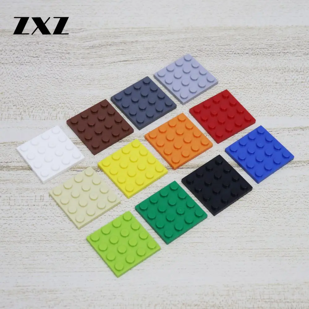 100 шт. пластины 4X4 строительные блоки MOC части 3031 DIY креативные игрушки для детей