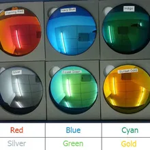 1,49 индекс моды Красочные Зеркальные отражающая поляризация солнцезащитные очки рецептурные линзы твердая Защита от царапин УФ DD1200