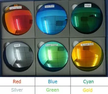 1 49 Index Fashion Colorful Mirrored Reflective Polarized Sunglasses Prescription Lenses Hard Anti Scratch UV Protection