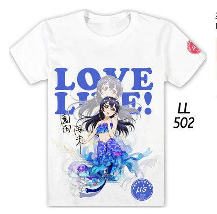 Новый аниме LoveLive! Косплей косплей Хэллоуин летняя Русалка с короткими