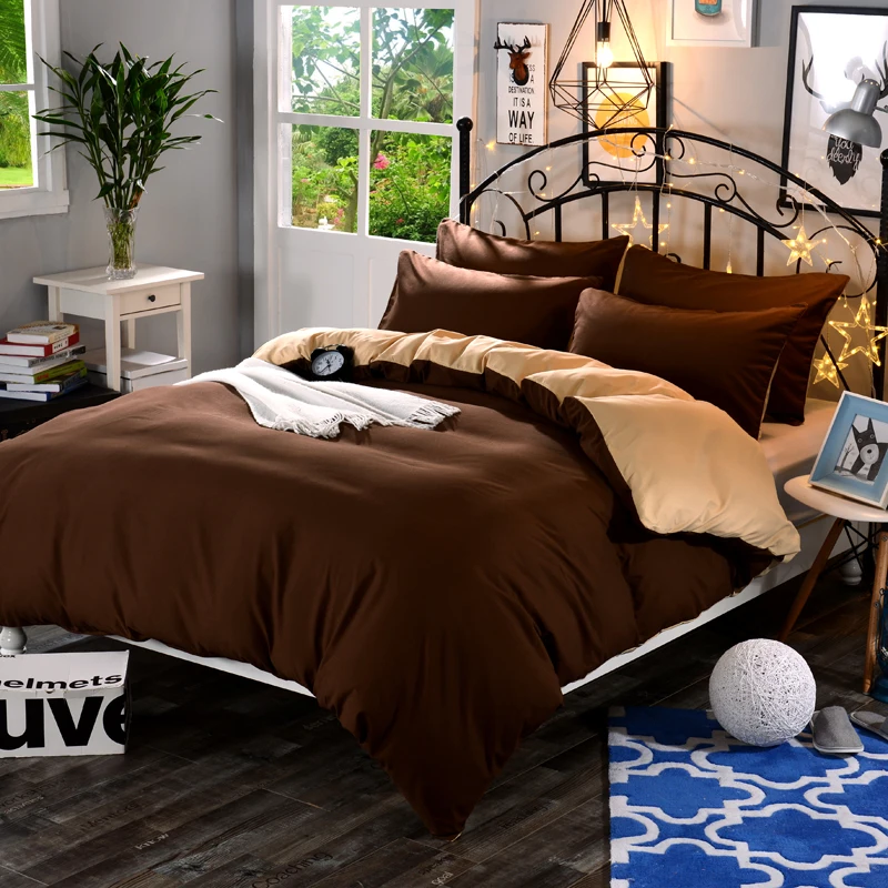 Пододеяльник однотонный супермягкий из полиэстера 1 шт.|duvet cover|twin comforter coversqueen cover |