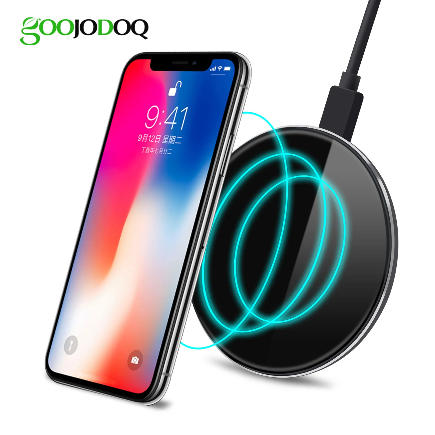 

For iPhone 7 6 6s Magnetic Qi Wireless Charger Receiver Case Charging For iPhone 7 Plus /6 6s plus Wireless Charger Pad Dock