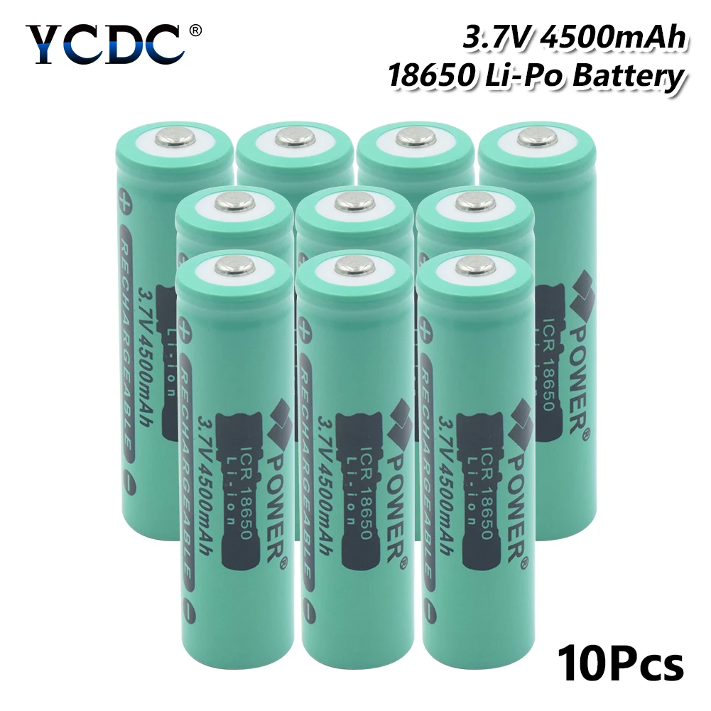 18650 литий ионная батарея 4500mAh 3 7 V перезаряжаемый блок питания для электронной