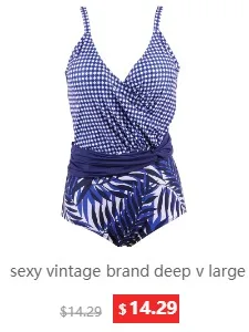 Сексуальный винтажный бренд, распродажа, плюс большой размер, 5XL, глубокий v-образный вырез, в полоску, открытая спина, цельный, без проволоки, женский купальник, купальник, купальник