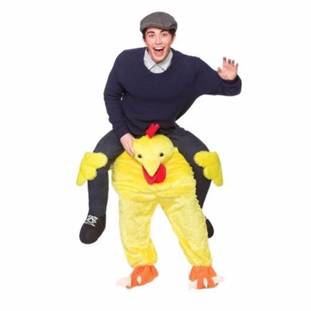 CARRY ME PECORA AGNELLO giro su nuove FANCY DRESS PIGGY BACK adulto Fattoria Costume Animale