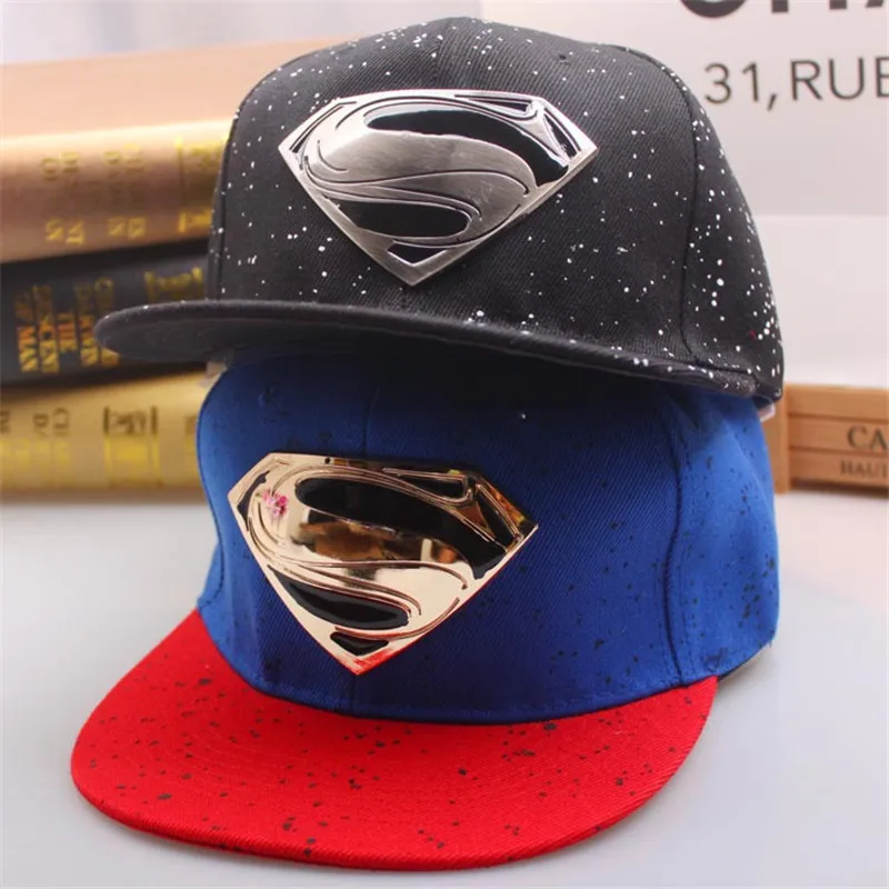 

2019 New Arrival Superman Cap Casual Outdoor Baseball Caps For Men Hats Women Snapback Caps For Adult Sun Hat Gorras wholesale